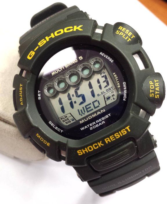 gshock mudman green